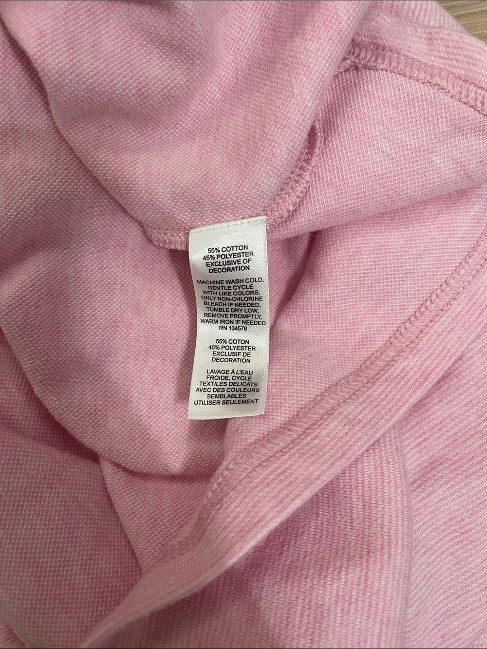 Vineyard Vines Men's Light Pink Quarter-Zip Sweater - Picture 3 of 4